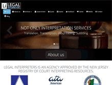 Tablet Screenshot of legal-interpreters.com